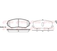 Kit pastiglie freno anteriore REMSA 1225.02 per SUZUKI GRAND VITARA