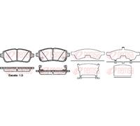 Kit pastiglie freno anteriore REMSA 1281.02 per FORD FIESTA 1.25