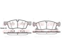 Kit pastiglie freno anteriore REMSA 1430.02 per JEEP GRAND CHEROKEE