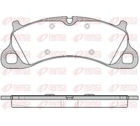 Kit pastiglie freno anteriore REMSA 1542.00 per PORSCHE 911 3.8 Carrera 4S