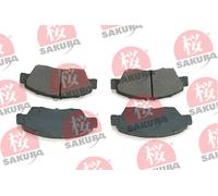 Kit pastiglie freno anteriore SAKURA 600-40-6645 per HONDA CIVIC 1.4 i S (EJ9)