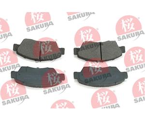 Kit pastiglie freno anteriore SAKURA 600-40-6645 per HONDA CIVIC 1.4 i S (EJ9)