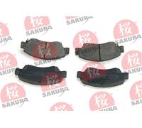 Kit pastiglie freno anteriore SAKURA 600-40-6696 per HONDA JAZZ 1.3 (GD1)