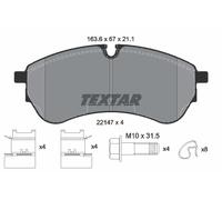 Textar Set di pastiglie freno 2214701, anteriore e posteriore