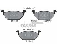 Textar Kit pastiglie freno anteriore 2313101 con segnalatore usura per VW Audi Skoda Seat
