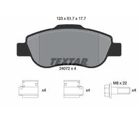 Textar 2407201 Kit Pastiglie per Freno a Disco