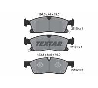Set di pastiglie freno TEXTAR 2519002, anteriore