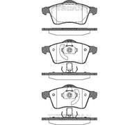 Kit pastiglie freno anteriore TRISCAN 8110 29013 per VW TRANSPORTER 2.5 TDI