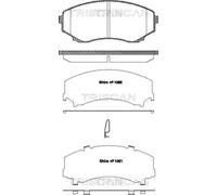 Kit pastiglie freno anteriore TRISCAN 8110 50022 per MAZDA E-SERIE 2.2 E2200 D