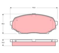 Trw GDB1028 Kit Pastiglie Freno a Disco