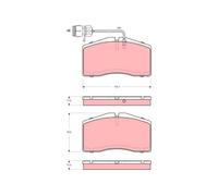 TRW Set di pastiglie freno GDB1523 fronte per AUDI A8 D2 (4D2/4D8) 2001-2002