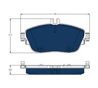 Kit pastiglie freno anteriore TRW GDB1932BTE per MERCEDES