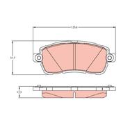 GDB2179 TRW PASTIGLIE FRENO AUDI A3 1.6 TDI -20