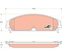 Kit pastiglie freno anteriore TRW GDB4134 per CHRYSLER 300C 3.0 CRD