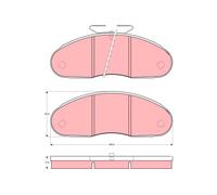 TRW GDB827 Kit pastiglie freni