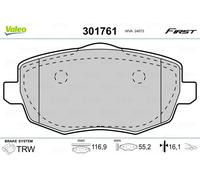 Kit pastiglie freno anteriore VALEO 301761 per LANCIA YPSILON 1.2