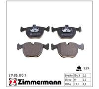 Kit pastiglie freno anteriore ZIMMERMANN 21486.190.1 per BMW X5 3.0 D