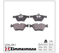 Kit pastiglie freno anteriore ZIMMERMANN 23794.200.1 per BMW Série 3 2.0 320 d