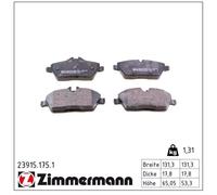 ZIMMERMANN Kit pastiglie freni 23915.175.1 per BMW, MINI, Ford