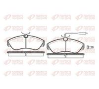 KIT PASTIGLIE FRENO ANTERIORI CITROEN JUMPER FIAT DUCATO PEUGEOT 94-02 0487.02