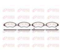 Kit pastiglie freno anteriori FORD TRANSIT 2000 - 2006 REMSA 0772.02