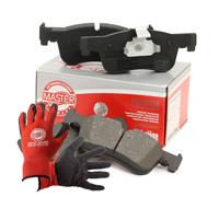 Kit pastiglie freno anteriori + guanti per BMW 1 (Van), 2 (Cabriolet, Coupé)