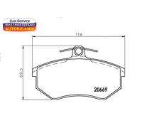 KIT PASTIGLIE FRENO ANTERIORI TEXTAR 2066921 PER AUDI CABRIOLET (8G7/B4) 1991-00