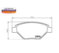 KIT PASTIGLIE FRENO ANTERIORI TEXTAR 2393401 PER RENAULT MEGANE II TRE VOLUMI