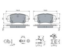 Kit pastiglie freno BOSCH 0986460291 per Alfa Romeo JUNIOR (2024->) 1,2 - 100kw