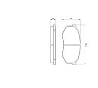Bosch Kit Pastiglie Freno 986493180