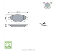 Kit Pastiglie Freno Freno A Disco Bosch 0986494065 per Citroën Peugeot Toyota