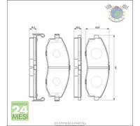 Kit pastiglie freno Bosch Anteriore per HYUNDAI H-1