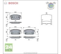 Kit pastiglie freno Bosch Anteriore per HYUNDAI i30 KIA CEE'D PRO