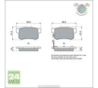Kit pastiglie freno Bosch Posteriore per GREAT WALL H6 HONDA ACCORD VIII PRELUD