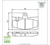 Kit pastiglie freno Bosch Posteriore per LEXUS LS