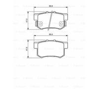 KIT PASTIGLIE FRENO BOSCH POSTERIORI 0986494358