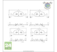 Kit pastiglie freno Brembo Anteriore per AUDI Q5 A7 A6 A5 A4 #l2