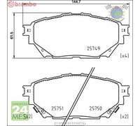 Kit pastiglie freno Brembo per MITSUBISHI Canter Fuso