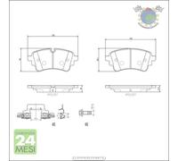 Kit pastiglie freno Brembo Posteriore per AUDI Q7 Q5 A8 A7 A6 A5 A4 VW TOUAR #l3