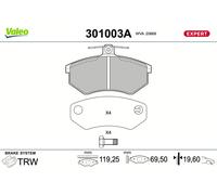 Kit Pastiglie Freno Ceppi Freno Asse Ant. per Audi A4 8D2 B5 80 8C B4 89