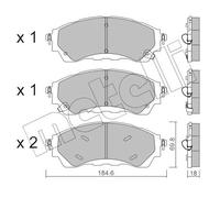 Kit Pastiglie Freno Ceppi Freno per Ford USA Ranger Esteso Cab Pick-Up Ford