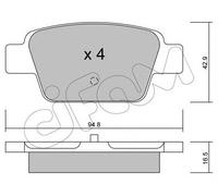 Kit pastiglie freno CIFAM 822-323-0 asse posteriore