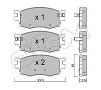 8227240 Kit pastiglie freno a disco ant (MARCA CIFAM)