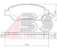 Kit Pastiglie Freno Freno A Disco A.b.s. 37483 per Citroën Peugeot Toyota
