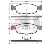 KIT PASTIGLIE FRENO DACIA RENAULT LOGAN MCV (KS_) LOGAN EXPRESS (FS_) LOGAN Pick