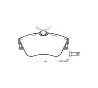 Kit pastiglie freno anteriore TRISCAN 8110 29001 per VW TRANSPORTER 2.4 D