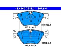 Kit Pastiglie Freno Disco Freno ATE per BMW 3 (E90)