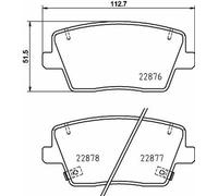 Kit Pastiglie Freno Disco HELLA Pagid per i30