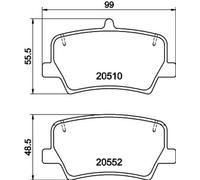 Kit Pastiglie Freno Disco HELLA Pagid per Volvo