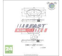 Kit Pastiglie freno Fast Posteriore per MERCEDES SPRINTER 416 414 413 411 40 bld